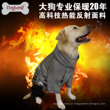 Calor do pata do calor reflexivo reversível Velo do animal de estimação do Jumpsuit do cão do velo grande